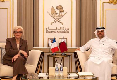 قطر : نائب رئيس مجلس الوزراء ووزير الدولة لشؤون الدفاع يلتقي وزيرة الجيوش الفرنسية