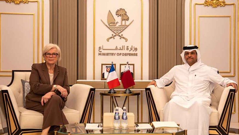 قطر : نائب رئيس مجلس الوزراء ووزير الدولة لشؤون الدفاع يلتقي وزيرة الجيوش الفرنسية