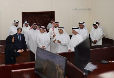 اعتماد تقنية الاتصال المرئي للمحاكم الجنائية