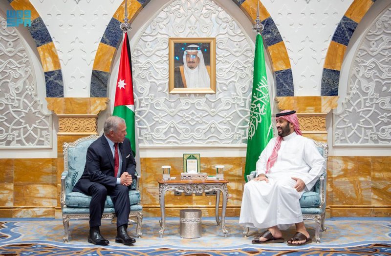سمو ولي العهد السعودي يلتقي جلالة ملك المملكة الأردنية الهاشمية ويبحثان مستجدات الأوضاع الإقليمية