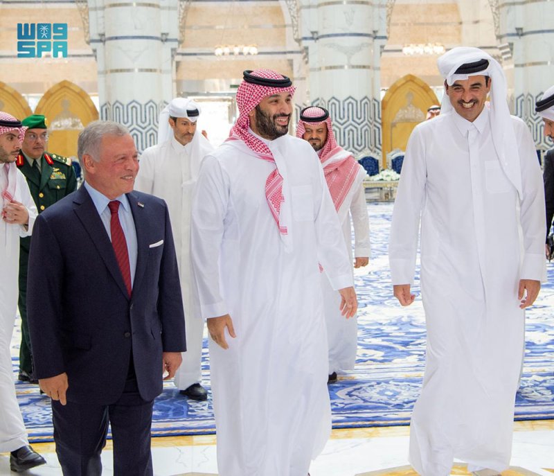 تنسيق سعودي أردني قطري بجدة لتعزيز أمن المنطقة واستقرارها ومواجهة مخاطر التصعيد العسكري على حرية الملاحة وإمدادات الطاقة