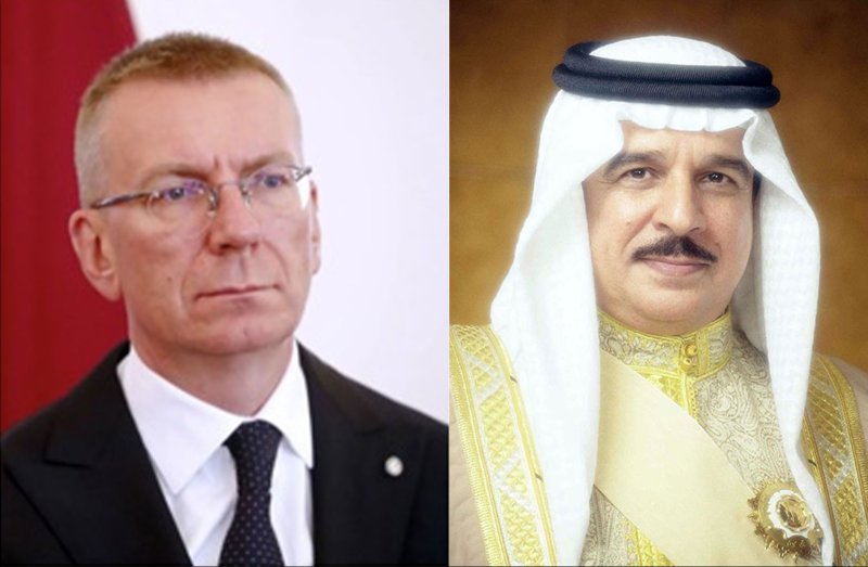 جلالة الملك المعظم يتلقى اتصالًا هاتفيًا من رئيس جمهورية لاتفيا