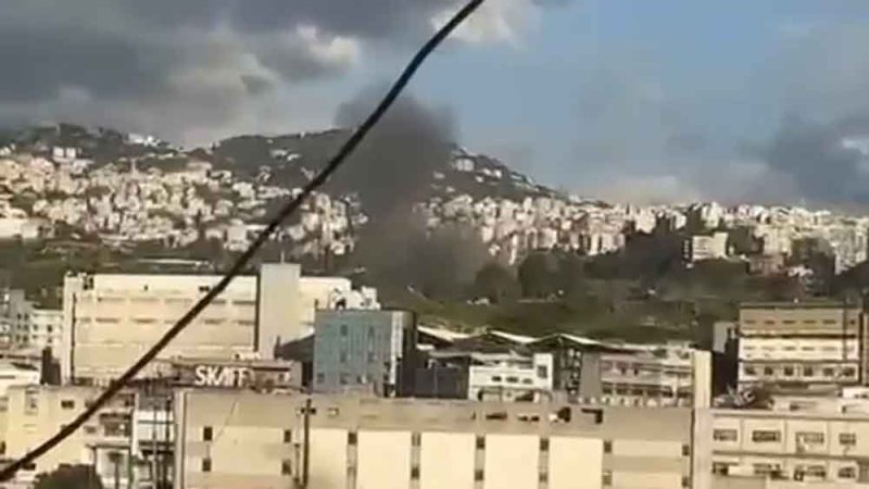 لأول مرة.. غارة إسرائيلية على منطقة المنصورية شمال بيروت