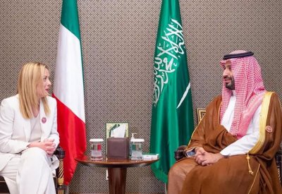 رئيسة وزراء إيطاليا تصل السعودية في إطار جولة خليجية