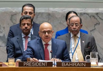 وزير الخارجية يترأس جلسة مجلس الأمن المخصصة للتصويت على مشروع قرار بشأن حرية الملاحة في مضيق هرمز