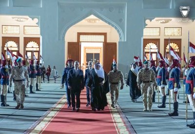 سمو ولي العهد رئيس الوزراء في مقدمة مودعي رئيس وزراء المملكة المتحدة وإيرلندا الشمالية