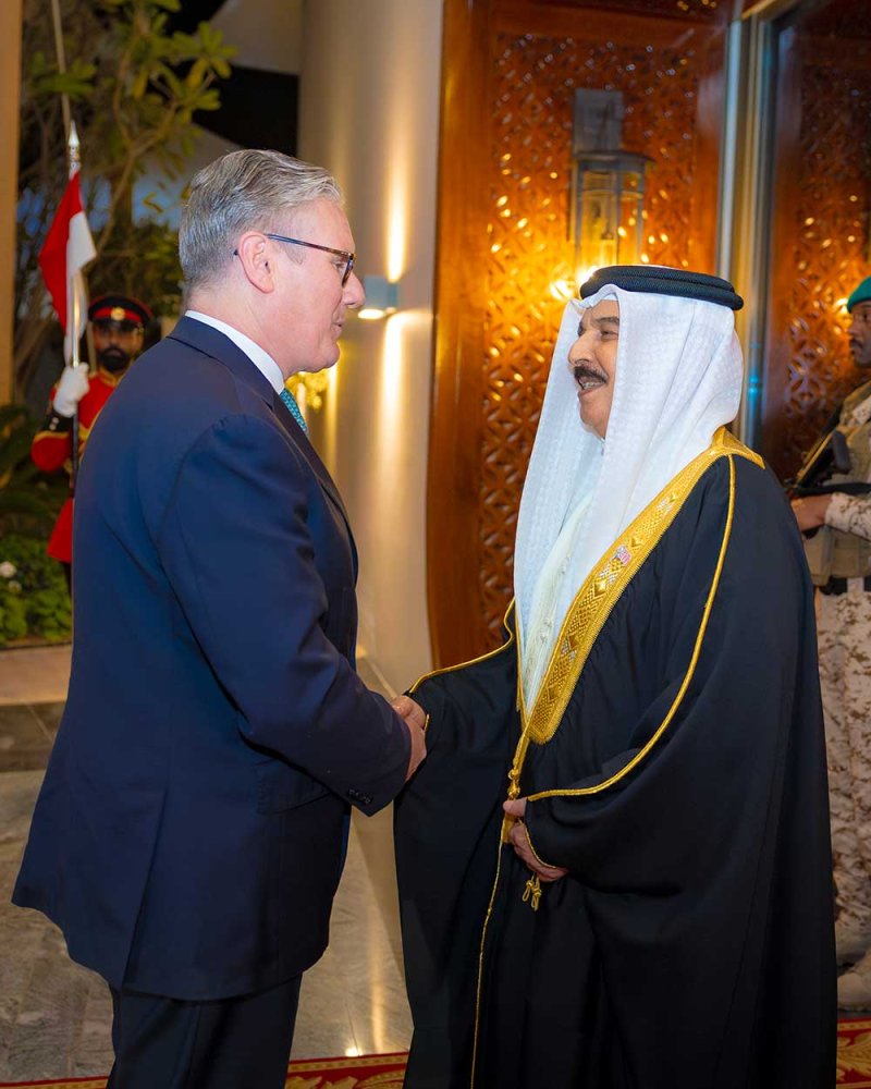 جلالة الملك المعظم يستقبل رئيس وزراء المملكة المتحدة وأيرلندا الشمالية