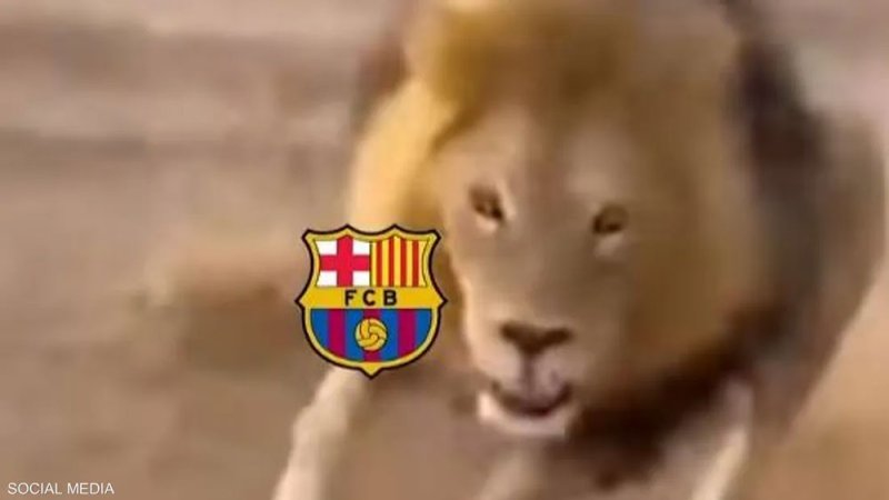 بعد الإقصاء.. أتلتيكو يسخر من برشلونة بفيديو "الأسد والكلب"