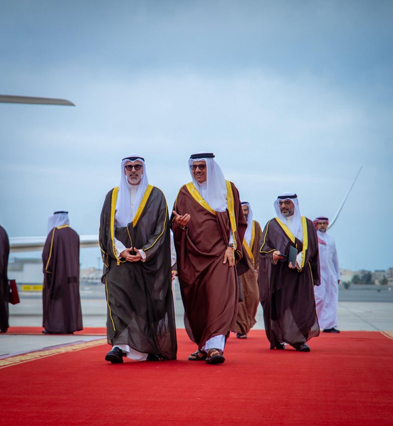 وزير خارجية دولة الكويت يصل إلى مملكة البحرين