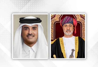 جلالة سلطان عُمان وأمير دولة قطر يبحثان تطورات الأحداث في المنطقة والجهود الدولية لتأمين الملاحة البحرية