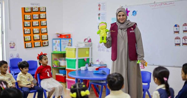 فريق "شيم الخير" ينظم فعاليات ترفيهية وطنية لعدد من رياض الأطفال