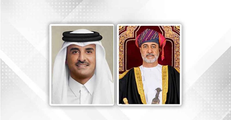 جلالة سلطان عُمان وأمير دولة قطر يبحثان تطورات الأحداث في المنطقة والجهود الدولية لتأمين الملاحة البحرية