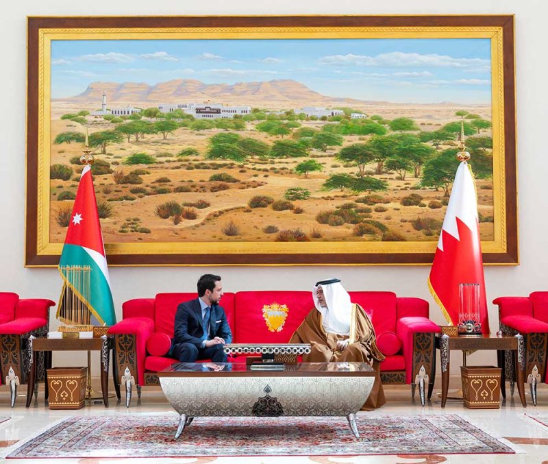 سمو ولي العهد رئيس الوزراء يستقبل سمو ولي العهد الأردني
