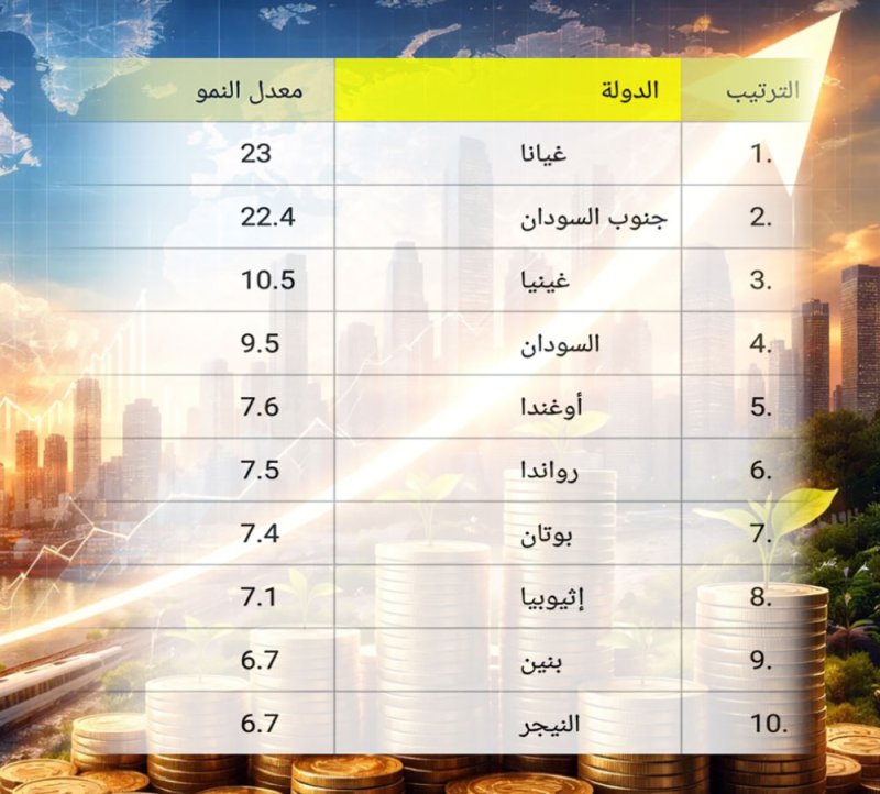 غيانا تتصدر المشهد الاقتصادي والهند تحافظ على تفوقها