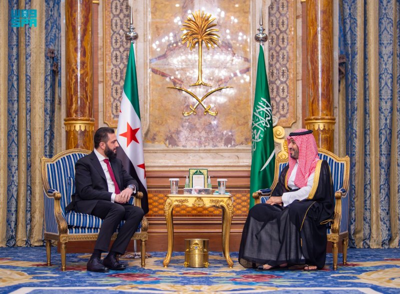 ولي العهد السعودي يبحث مع الرئيس السوري المستجدات في المنطقة