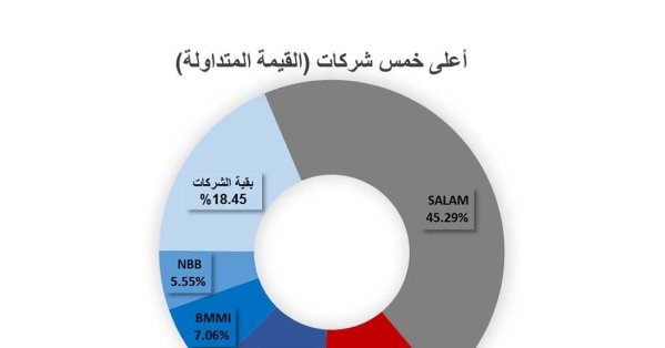59 % من السيولة تتجه لقطاع المال وسط حركة نشطة للأسهم