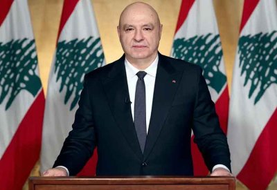 الرئيس اللبناني: الخيانة يرتكبها من جرّ البلاد للحرب