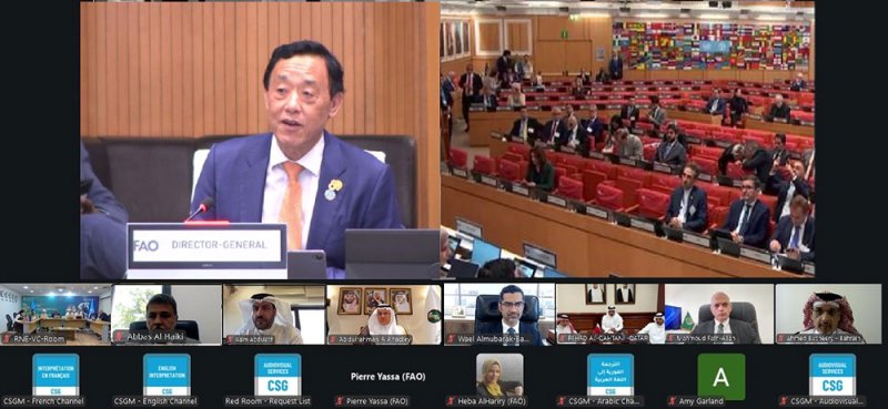 وزير شؤون البلديات والزراعة يشارك في الدورة الثامنة والثلاثين للمؤتمر الإقليمي لمنظمة الفاو للشرق الأدنى وشمال أفريقيا