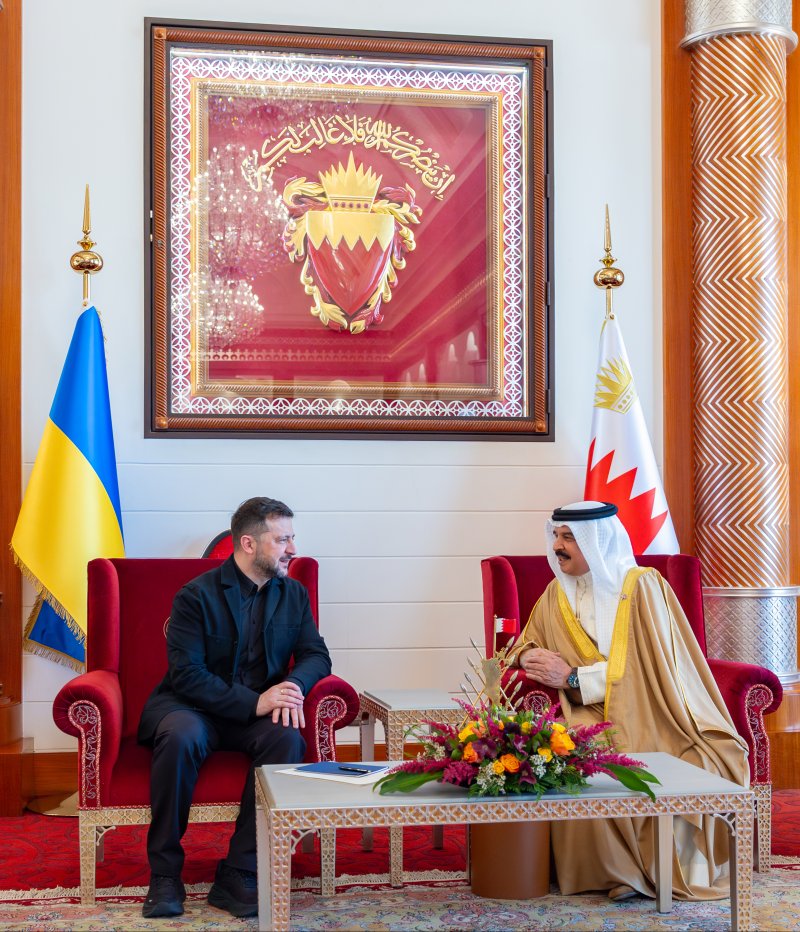 جلالة الملك المعظم يستقبل رئيس جمهورية أوكرانيا