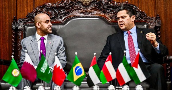 رئيس مجلس الشيوخ الاتحادي في البرازيل يستقبل سفراء دول مجلس التعاون لدول الخليج العربية والأردن