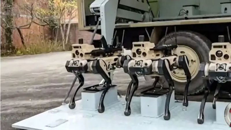 الصين تكشف عن مسيرات بحرية ذكية وجيش كلاب روبوتية مقاتلة