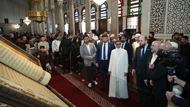 الإمارات ترمم الجامع الأموي… بدعم من الشيخة فاطمة