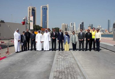وزير "البلديات" ووزير الأشغال يتفقدان المرحلة الأولى من مشروع تطوير الواجهة البحرية في كورنيش الملك فيصل