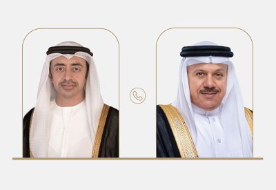 اتصال هاتفي بين وزير الخارجية وسمو نائب رئيس مجلس الوزراء وزير خارجية دولة الإمارات العربية المتحدة