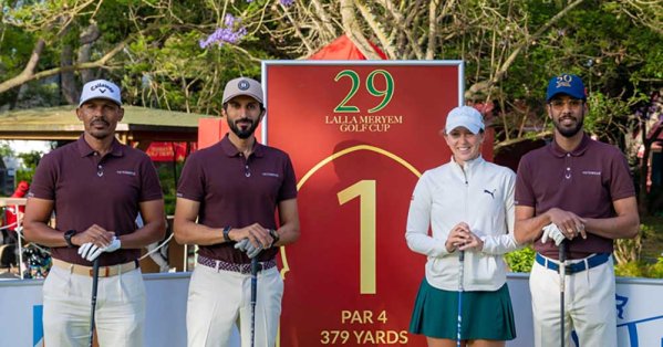 بالصور: سمو الشيخ ناصر بن حمد آل خليفة يشارك في كأس للا مريم للجولف بالمغرب