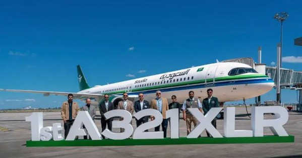الخطوط السعودية تتسلم أول طائرة إيرباص 