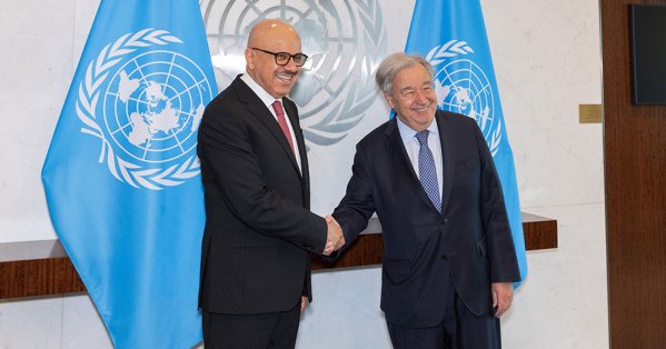 وزير الخارجية يجتمع مع معالي الأمين العام للأمم المتحدة 