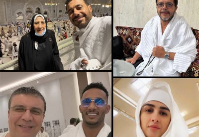 نجوم الفن المصري في رحاب الحرمين