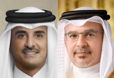 سمو ولي العهد رئيس الوزراء يعزي سمو أمير دولة قطر في وفاة عبدالله بن حمد العطية