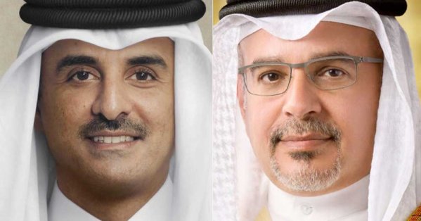 سمو ولي العهد رئيس الوزراء يعزي سمو أمير دولة قطر في وفاة عبدالله بن حمد العطية