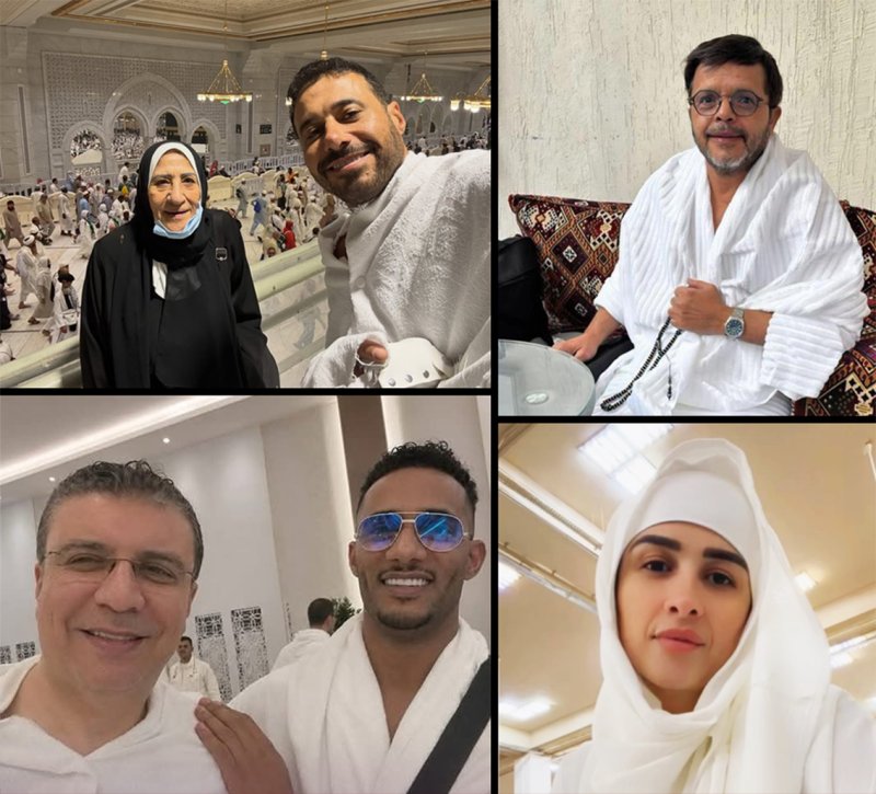 نجوم الفن المصري في رحاب الحرمين