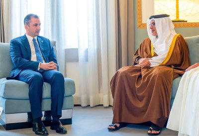 سمو ولي العهد رئيس مجلس الوزراء يستقبل سفير جمهورية قبرص لدى مملكة البحرين