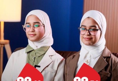 التوأمان زينب وزهرة عيسى: لا ندرس معاً.. ولكل منا أسلوبها الخاص