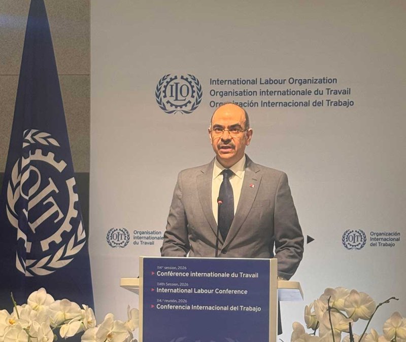 وزير العمل ووزير الشؤون القانونية يترأس وفد مملكة البحرين المشارك في مؤتمر العمل الدولي بجنيف