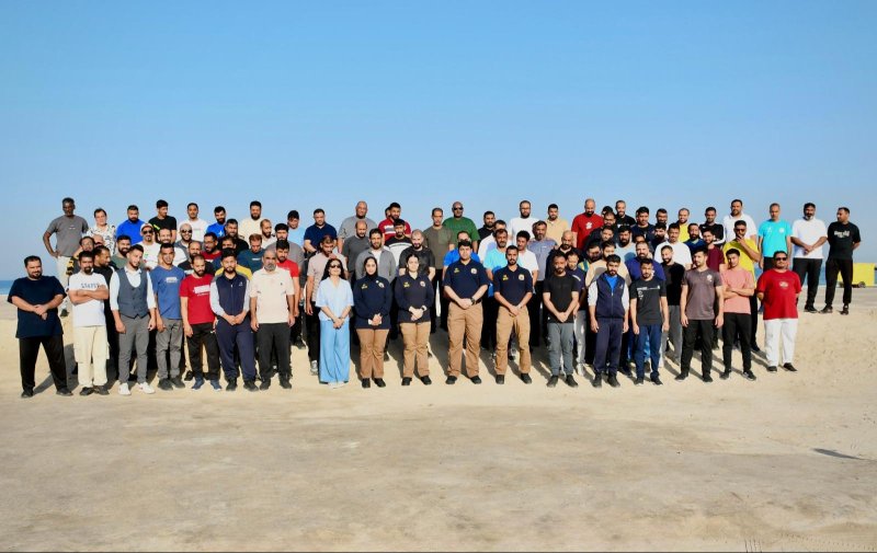(العقوبات البديلة)  تنظم حملة لتنظيف ساحل المالكية بمشاركة المستفيدين من السجون المفتوحة إحياءً لليوم العالمي للبيئة