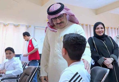 وزير التربية والتعليم يتفقد سير اختبارات قياس مستوى الأداء في اللغة الإنجليزية (APTIS)