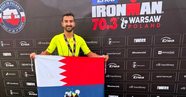 زياد زهير توفيقي ينهي منافسات الرجل الحديدي 70.3 وارسوا في ب