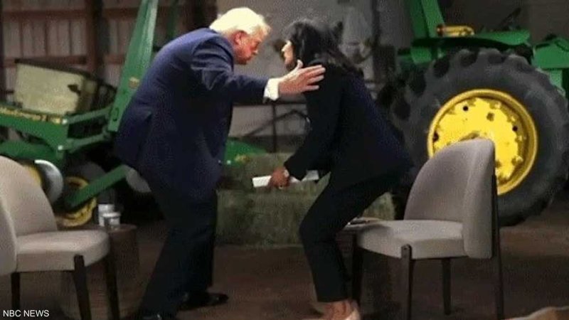 ترامب ينفجر غضبا ويهاجم المذيعة ويغادر