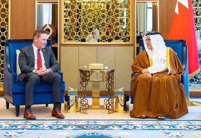 سمو ولي العهد رئيس مجلس الوزراء يستقبل مندوب الولايات المتحدة الأميركية لدى الأمم المتحدة
