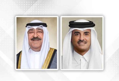 أمير قطر يتلقى اتصالا هاتفيا من أمير الكويت