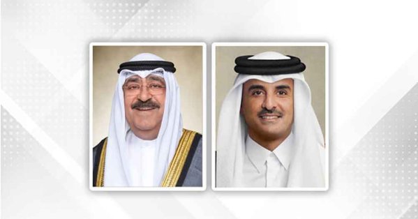 أمير قطر يتلقى اتصالا هاتفيا من أمير الكويت