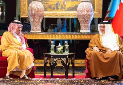 سمو ولي العهد رئيس الوزراء يلتقي رؤساء الوفود المشاركة في اجتماع المجلس الوزاري الـ167 لمجلس التعاون
