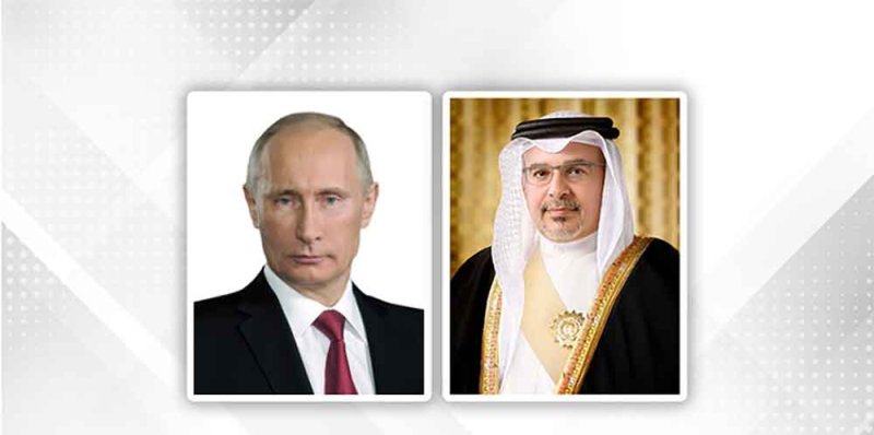 سمو ولي العهد رئيس مجلس الوزراء يهنئ الرئيس الروسي بذكرى اليوم الوطني