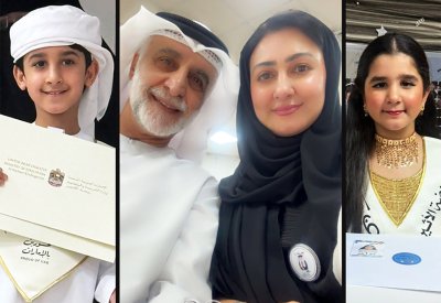 الفنانة هيفاء حسين تحتفل بإنجاز جديد لتوأمها