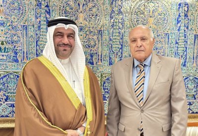 وزير الدولة ووزير الشؤون الخارجية والجالية الوطنية بالخارج والشؤون الأفريقية في الجزائر يستقبل سفير مملكة البحرين وذلك بمناسبة انتهاء فترة عمله