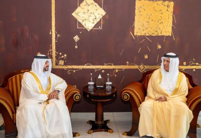 عضو المجلس الأعلى حاكم رأس الخيمة يستقبل القنصل العام لمملكة البحرين في دبي والإمارات الشمالية